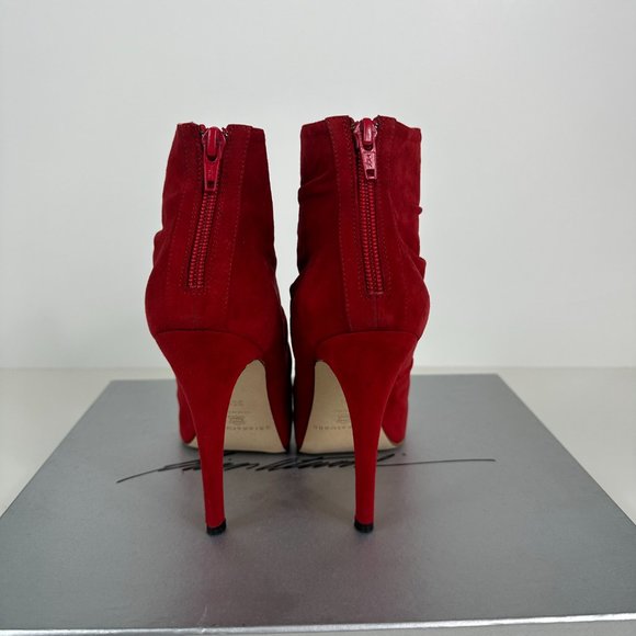 Brian Atwood suede leather boots with hidden platform - Picture 5 of 8